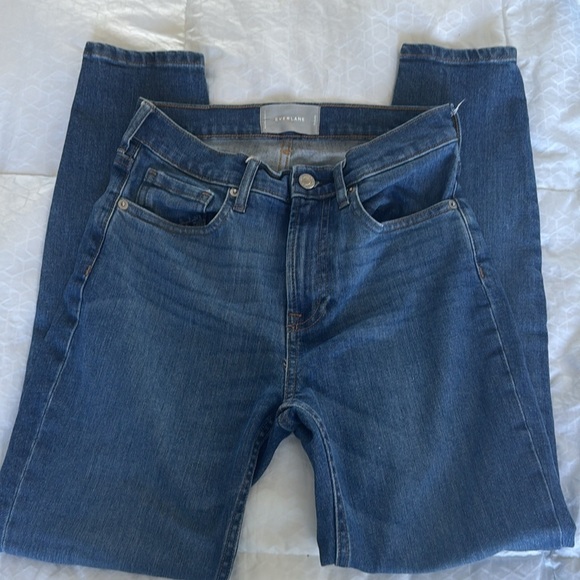 Everlane Denim - Ankle Mid Rise Skinny Women's Jeans Size 26 Ankle - Picture 2 of 5